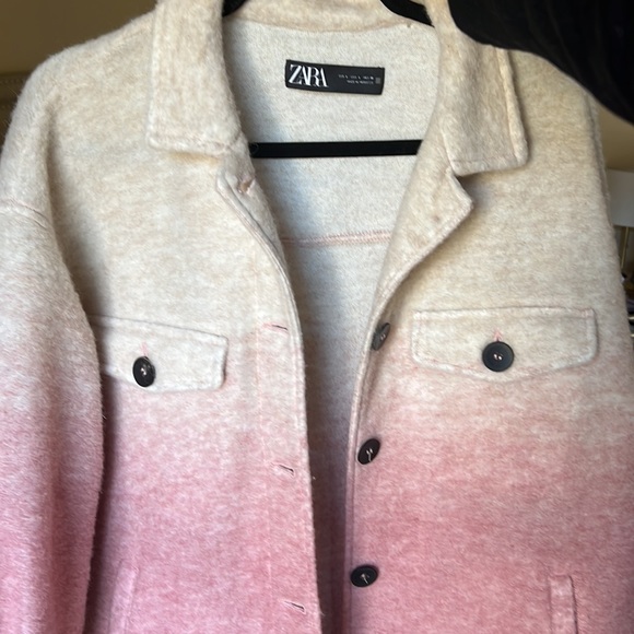 ZARA | Wool Blend Tie Dye Overshirt | Large - Picture 9 of 9